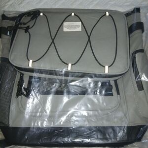 Sleek Gray and Black Men's Backpack